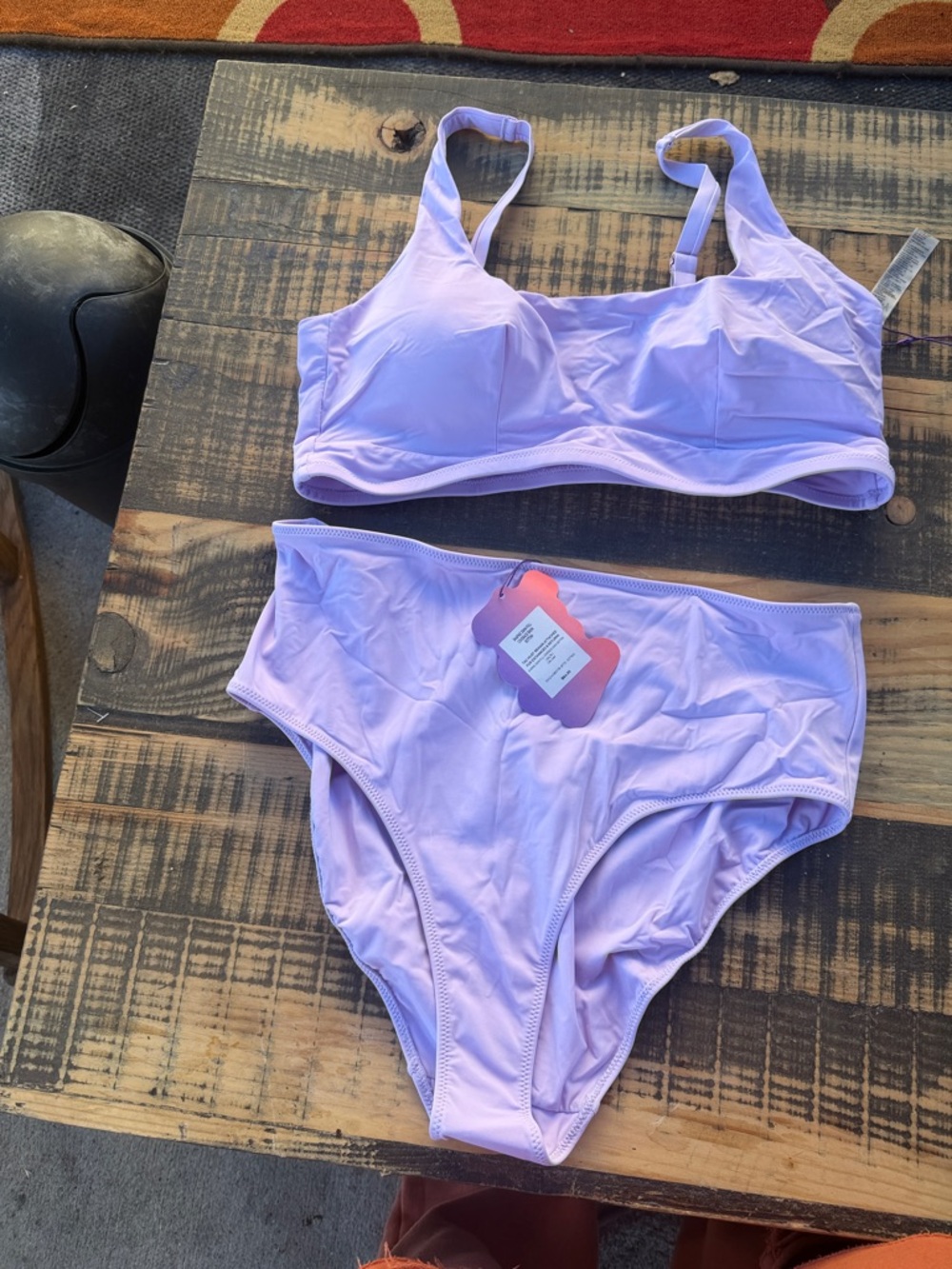 YITTY Lavender Two-Piece High-Waist Bikini Set